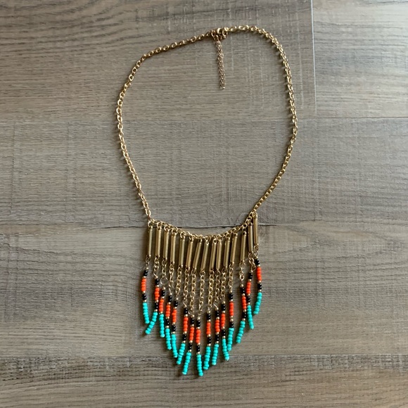 Jewelry - Aztec beaded statement necklace SO PRETTY